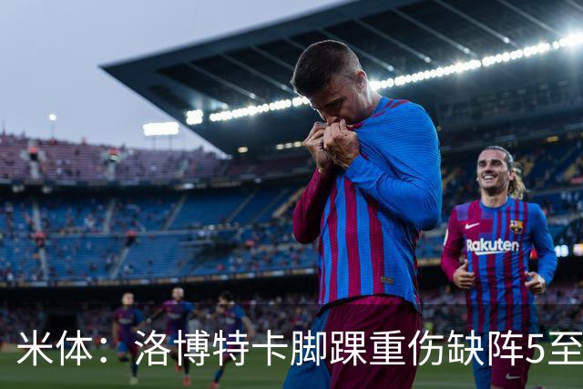 米体：洛博特卡脚踝重伤缺阵5至7周，年底前有望复出